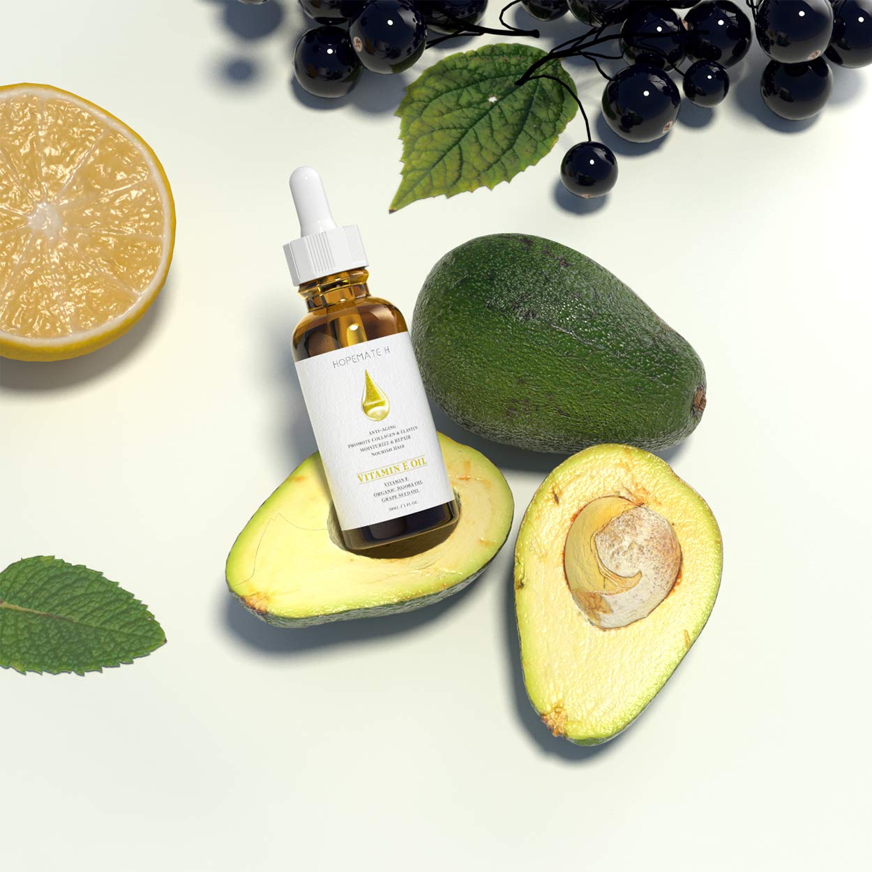 H Vitamin E Oil - Anti Aging, Reduce Wrinkles and Fine Lines for Moisturized & Youthful Skin