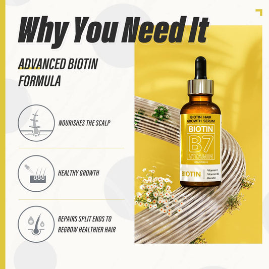 Biotin Hair Growth Serum for Stronger & Thicker Hair