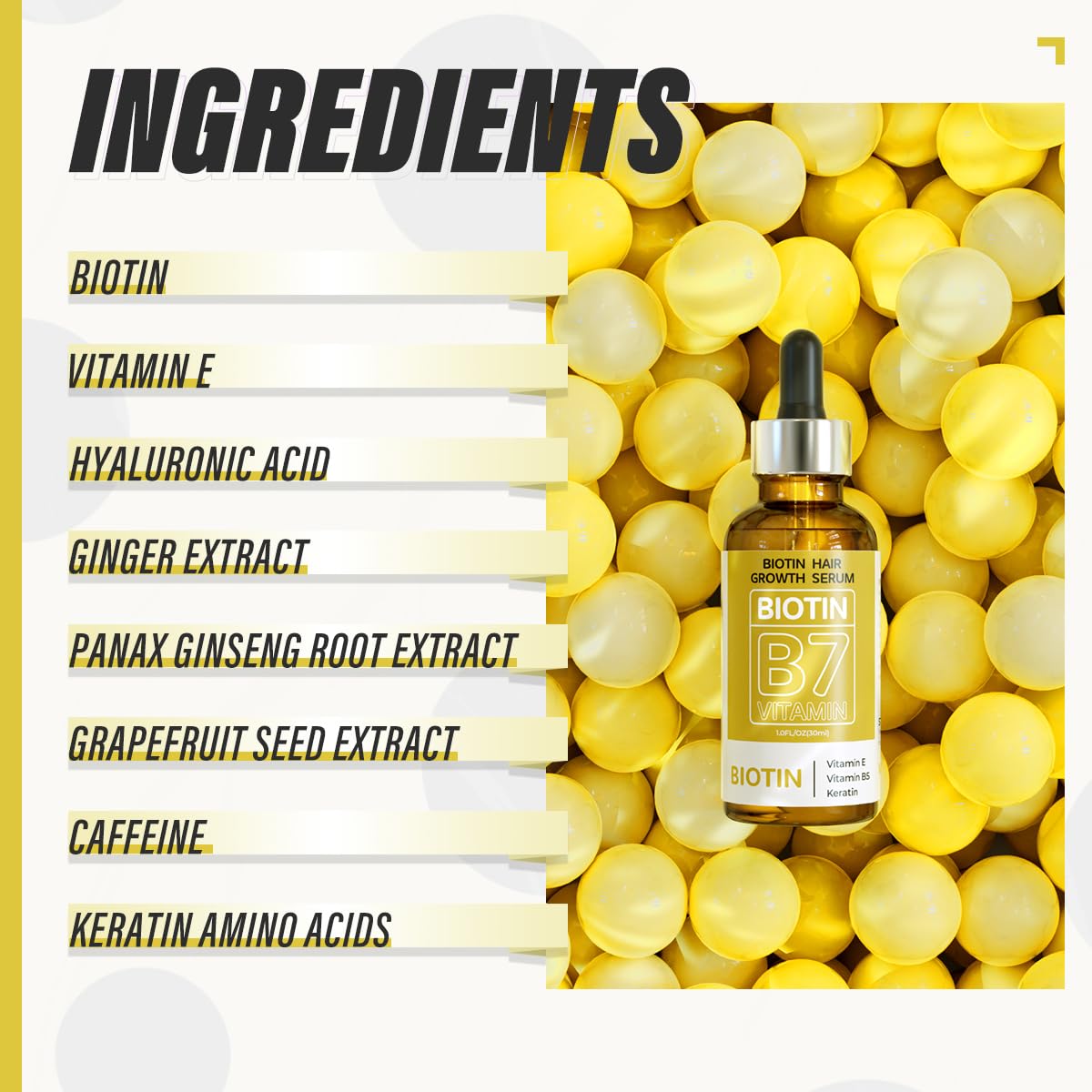 Biotin Hair Growth Serum for Stronger & Thicker Hair