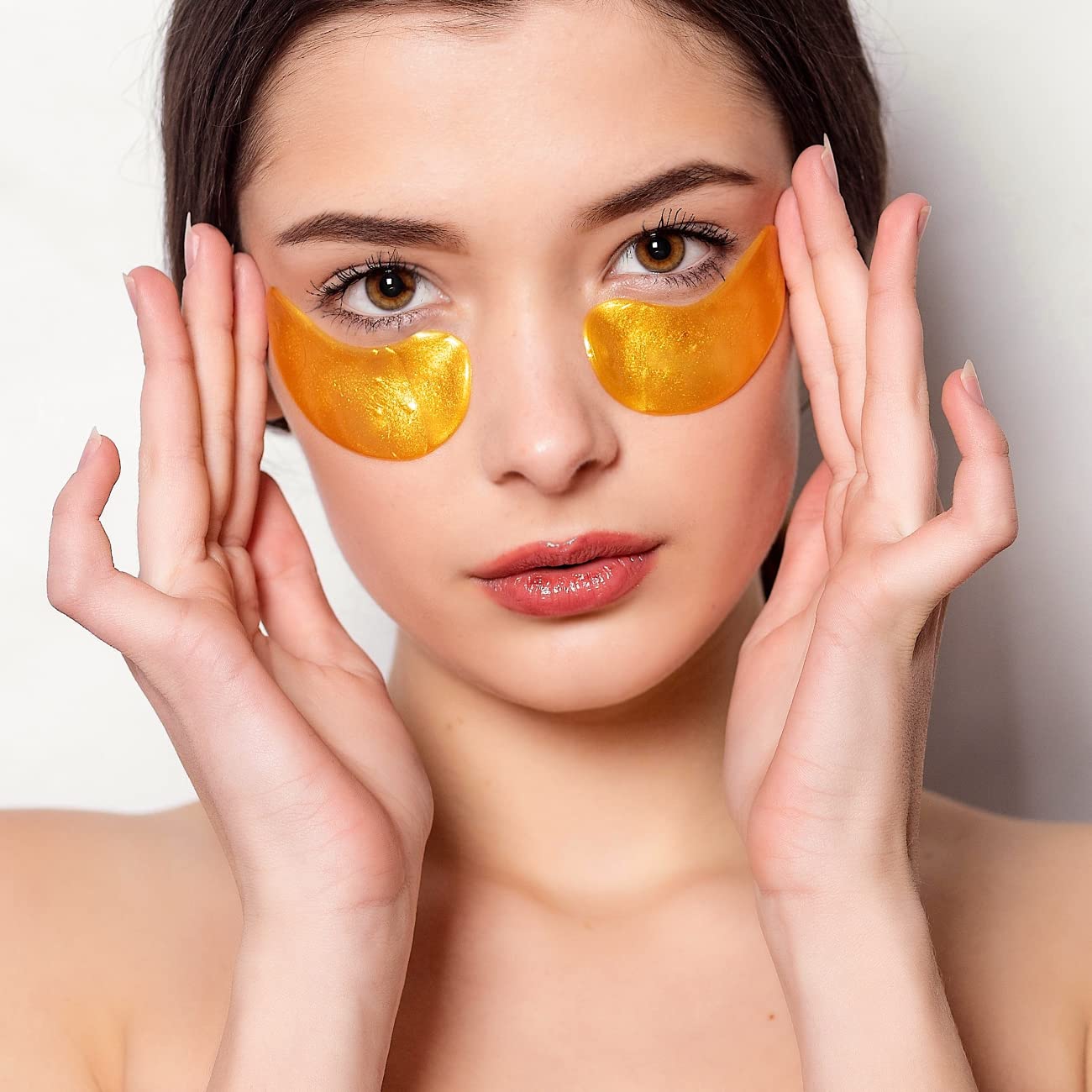 24K Gold Eye Mask with Hyaluronic Acid & Collagen, Reduce Wrinkles