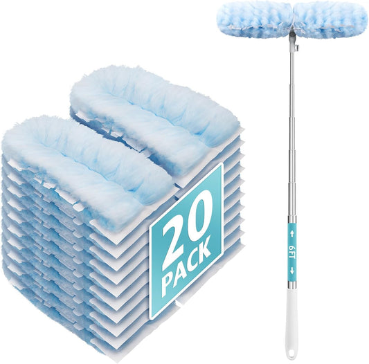6 ft Extendable Duster Handle with 20 Pcs