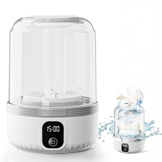 Upgrade Mini Portable Washing Machine Cleans Small Clothes for Apartment Dorm Travel & Hotel Use